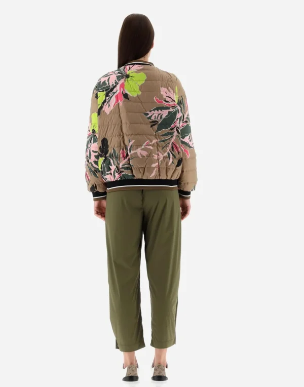 Bomber In Beta Flowers Reversibile A Nylon Ultralight E Nuage>Herno Store