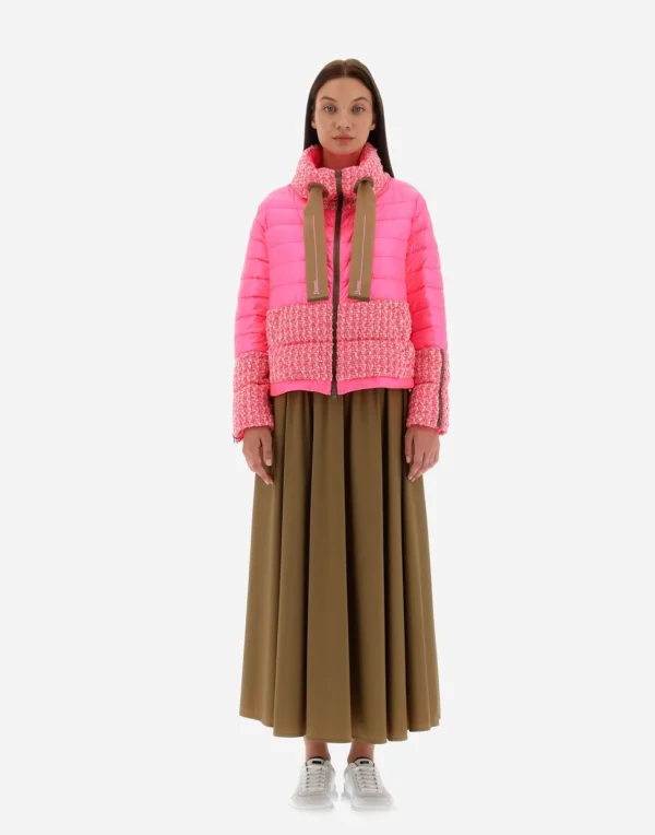 Bomber In Fashion Boucle' E Nylon Ultralight>Herno Store