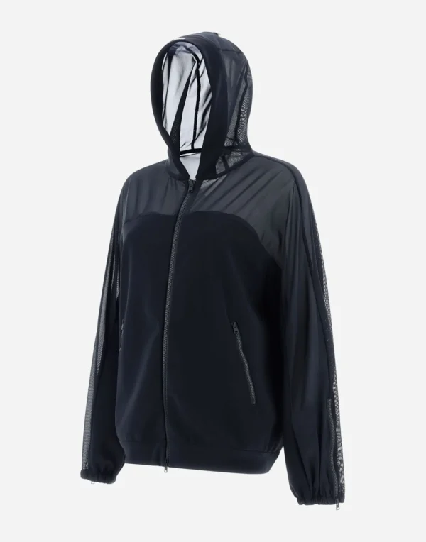 Bomber In First-Act E Stretch Tulle>Herno Cheap