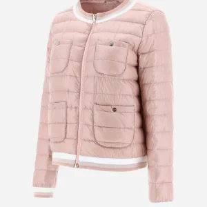 Bomber In Nylon Ultralight E Stripes Knit>Herno Clearance