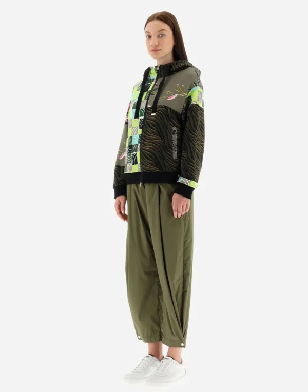Bomber In Safari Patch Sweater>Herno Store