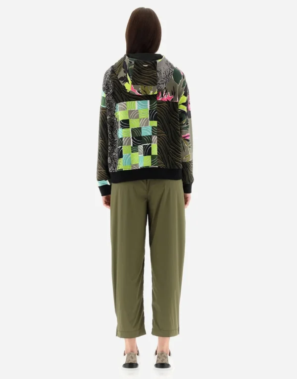 Bomber In Safari Patch Sweater>Herno Store