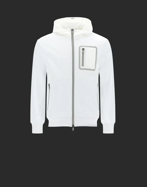 Bomber Laminar Cotton Sweater>Herno Cheap