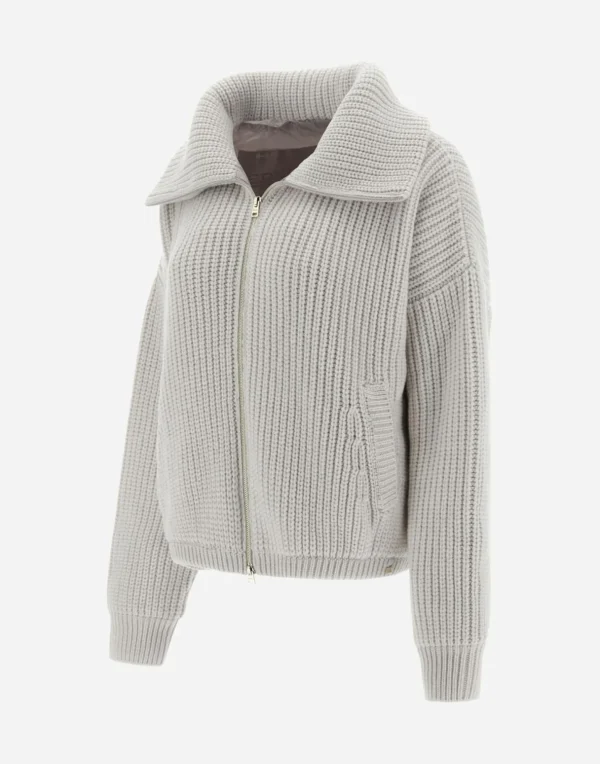 Bomber Resort In Eternity Brioche Knit>Herno Cheap
