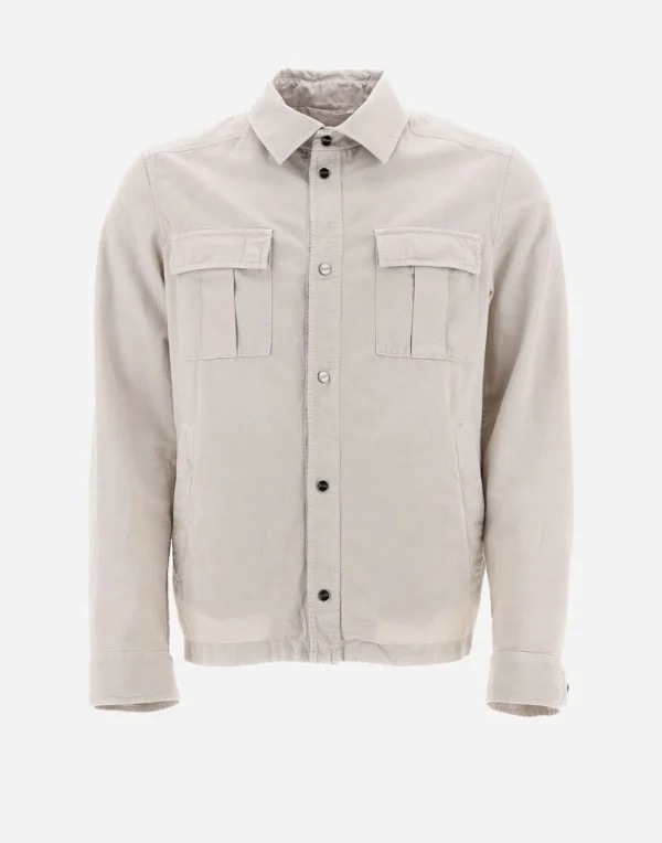 Camicia In Cotone E Lino Tinto In Capo>Herno Store