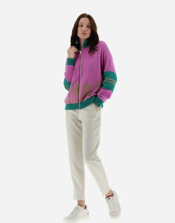 Cardigan In Cashmere Flora>Herno Cheap