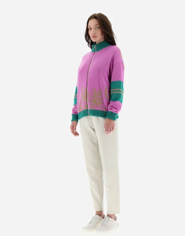 Cardigan In Cashmere Flora>Herno Cheap