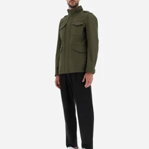 Field Jacket In Light Cotton Stretch>Herno Outlet