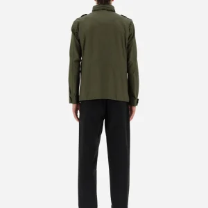 Field Jacket In Light Cotton Stretch>Herno Outlet