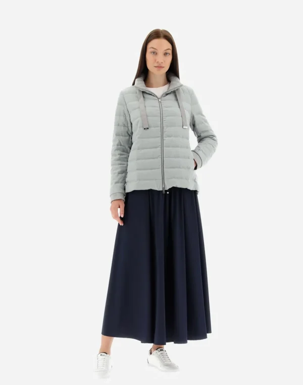 Giacca In Cashmere Seta E Knit>Herno Store