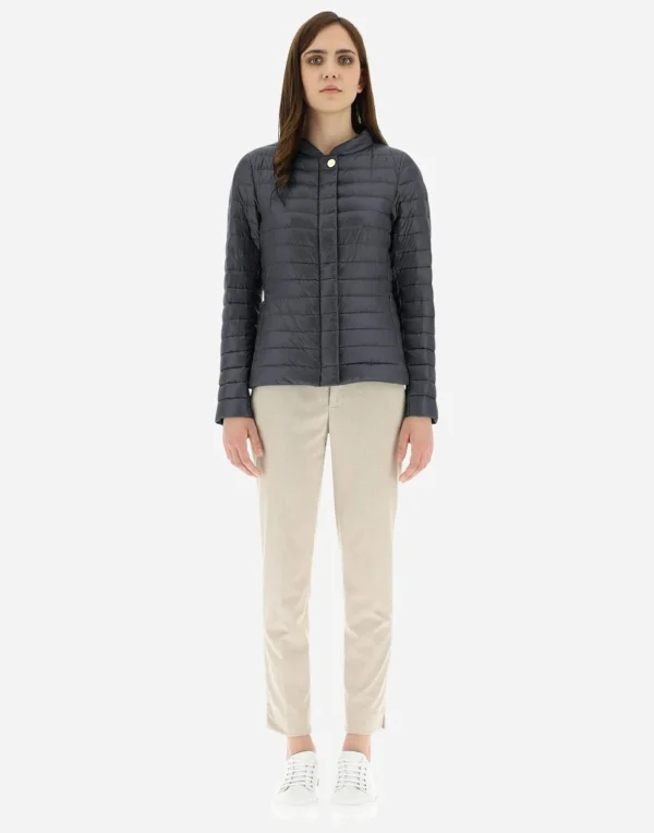 Giacca Slim In Nylon Ultralight Con Colletto>Herno Online