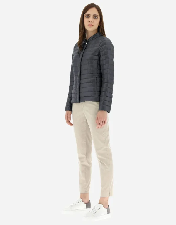 Giacca Slim In Nylon Ultralight Con Colletto>Herno Online