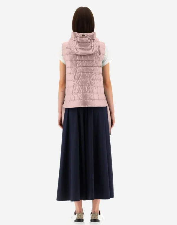 Gilet Con Cappuccio In Nylon Ultralight>Herno Discount