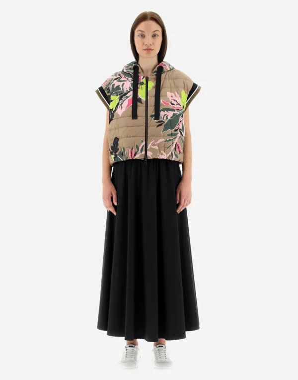 Gilet In Beta Flowers Reversibile A Nylon Ultralight E Nuage>Herno Online