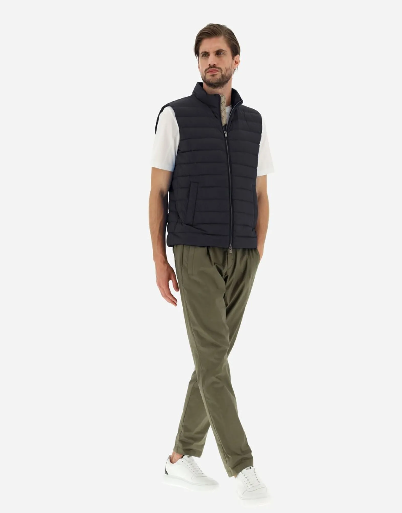 Gilet In Nuage Con Dettagli Monogram>Herno Clearance