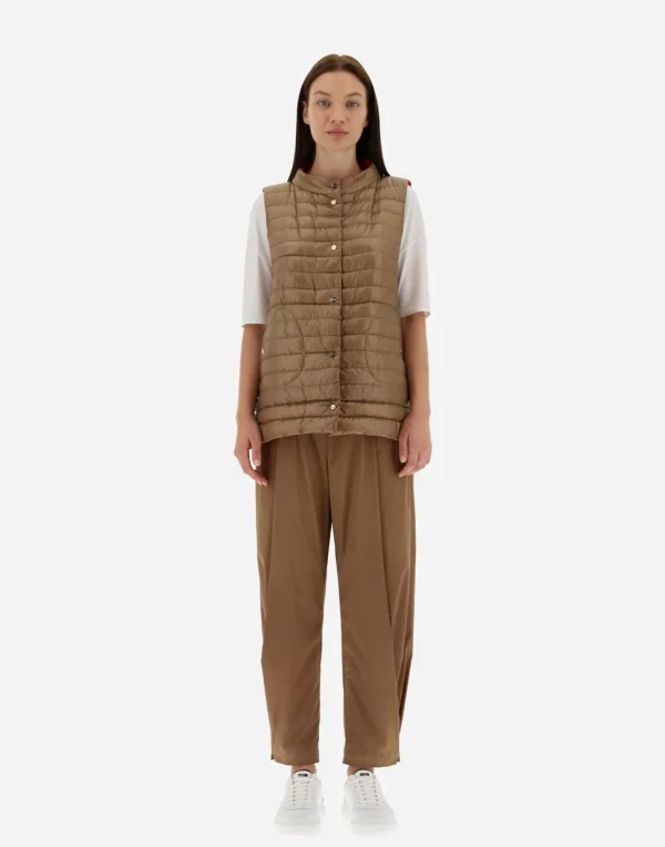 Gilet In Nylon Ultralight Reversibile Bicolore>Herno Sale