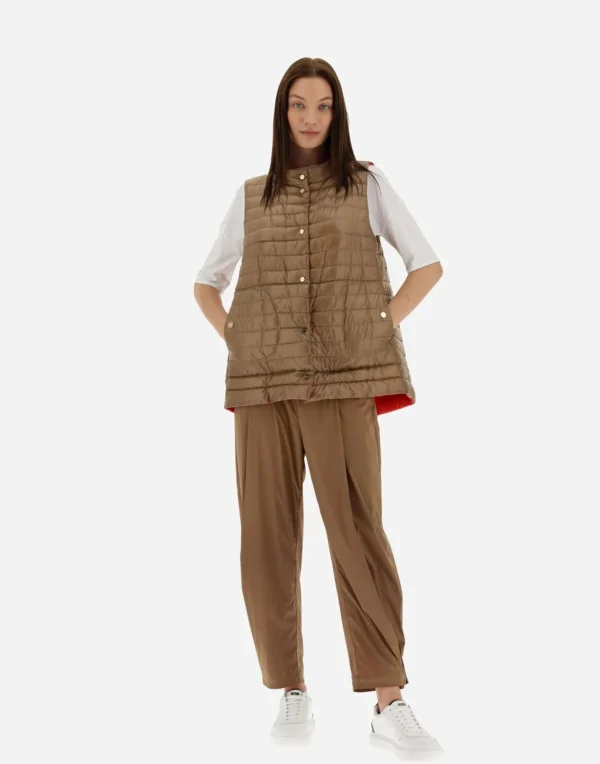 Gilet In Nylon Ultralight Reversibile Bicolore>Herno Sale