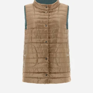 Gilet In Nylon Ultralight Reversibile Bicolore>Herno Sale