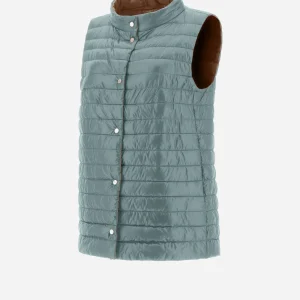 Gilet In Nylon Ultralight Reversibile Bicolore>Herno Sale