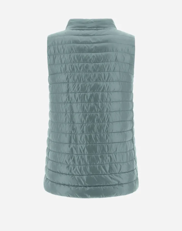 Gilet In Nylon Ultralight Reversibile Bicolore>Herno Sale