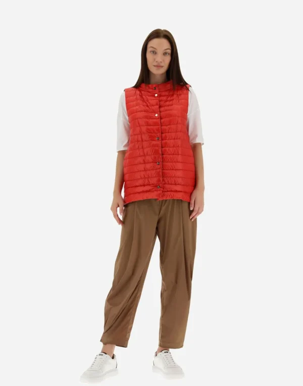 Gilet In Nylon Ultralight Reversibile Bicolore>Herno Sale