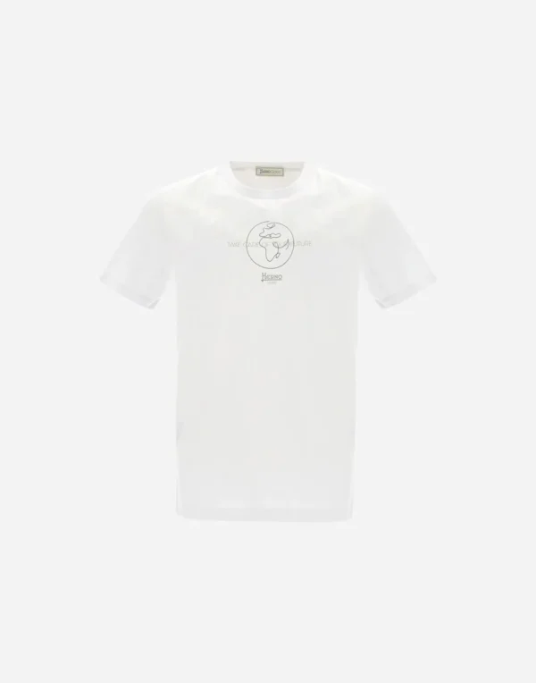 T-Shirt Gots Cotton Light Jersey>Herno Sale