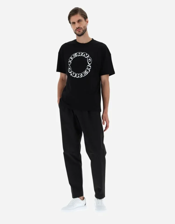 T-Shirt In Compact Jersey>Herno Outlet