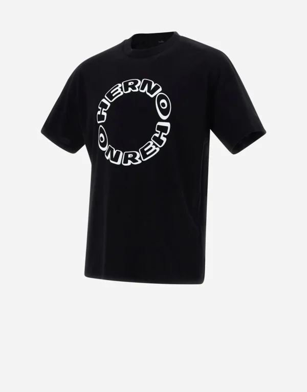 T-Shirt In Compact Jersey>Herno Outlet