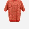 T-Shirt In Geometric Monogram Jacquard>Herno Outlet