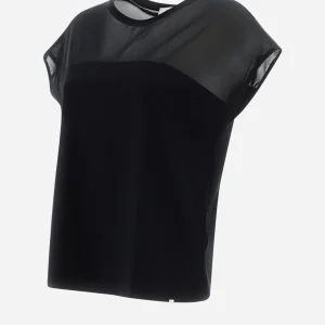 T-Shirt In Light Scuba E Stretch Tulle>Herno Best Sale