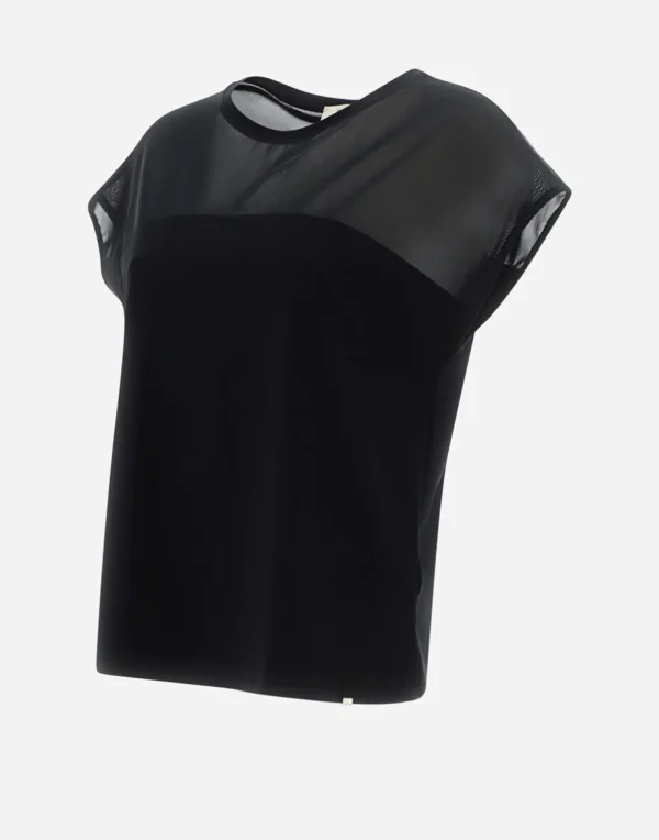 T-Shirt In Light Scuba E Stretch Tulle>Herno Best Sale