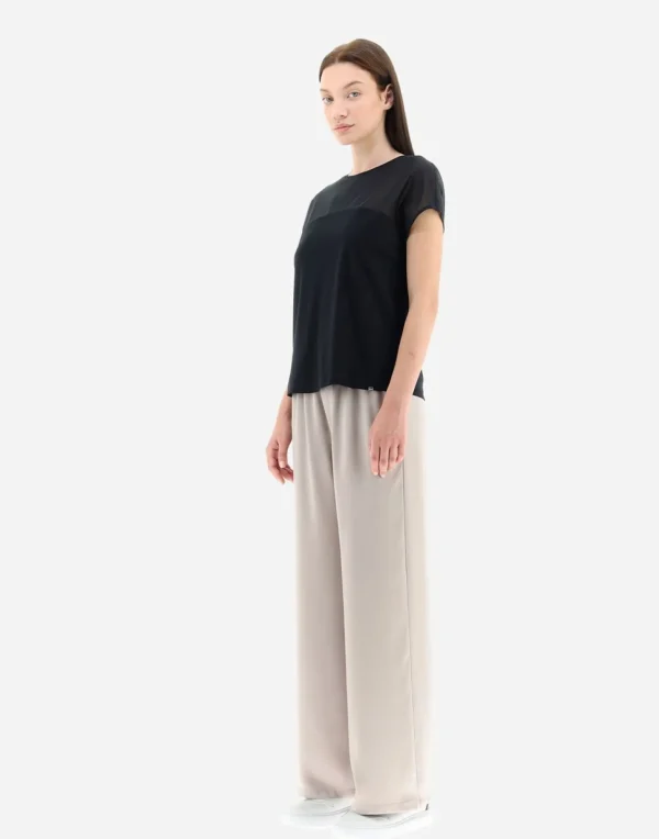 T-Shirt In Light Scuba E Stretch Tulle>Herno Best Sale