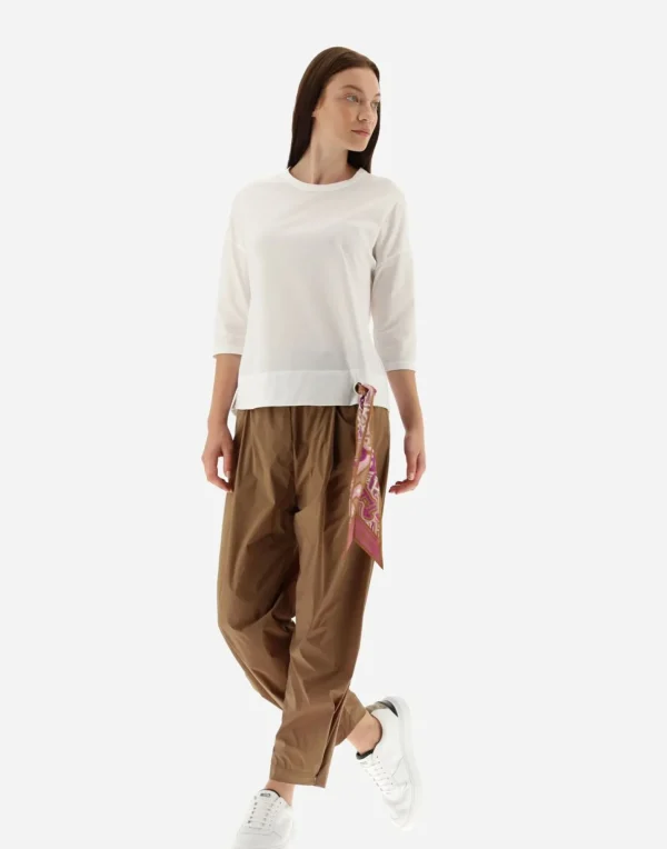 T-Shirt In Superfine Cotton Stretch E Bubble Foulard>Herno Cheap