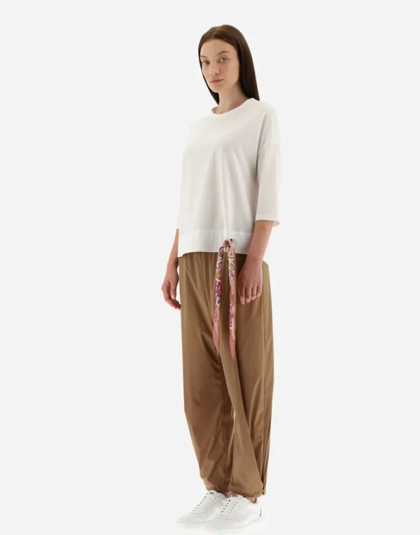 T-Shirt In Superfine Cotton Stretch E Bubble Foulard>Herno Cheap